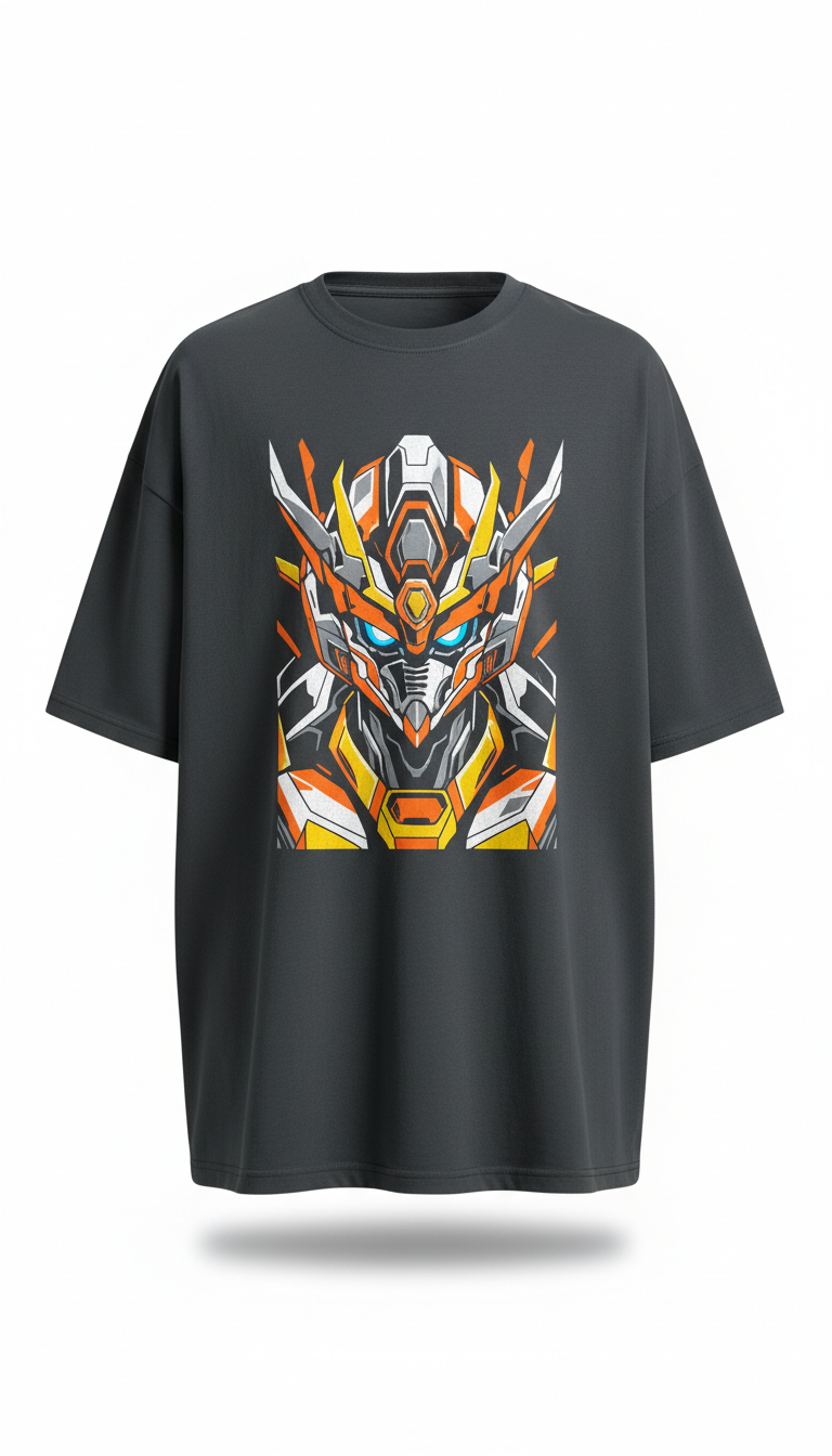 Oversized Anime Graphic Tee